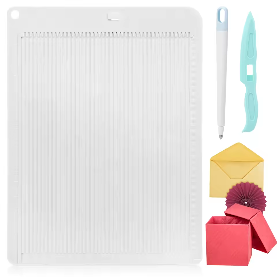 Bone Folder Tool - Multifunktionales Schneidebrett mit Messgitter Papierkarte Schneidebrett