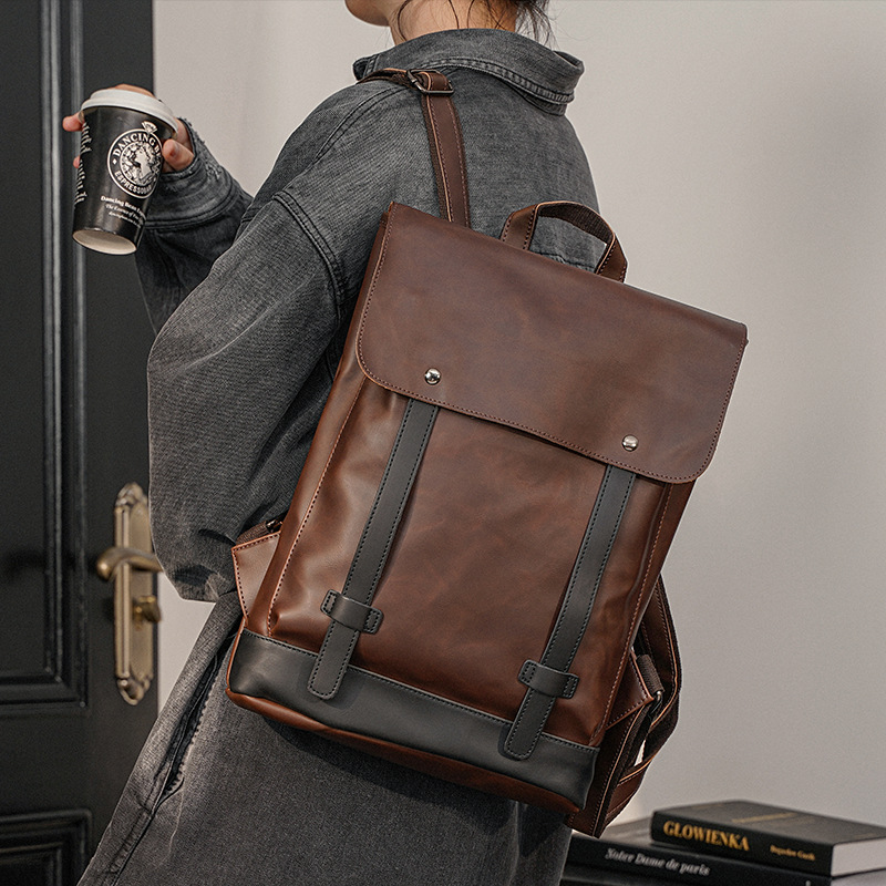 Herren Vintage-Leder-Rucksack, – Leather Work Rucksack Mens Bewertung und Preis
