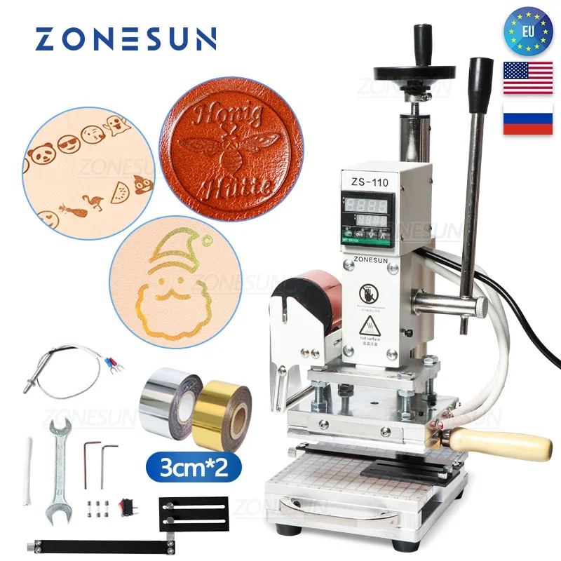 ZONESUN ZS110 Heißfolienprägun – Leatherwork Hand Press Bewertung und Preis